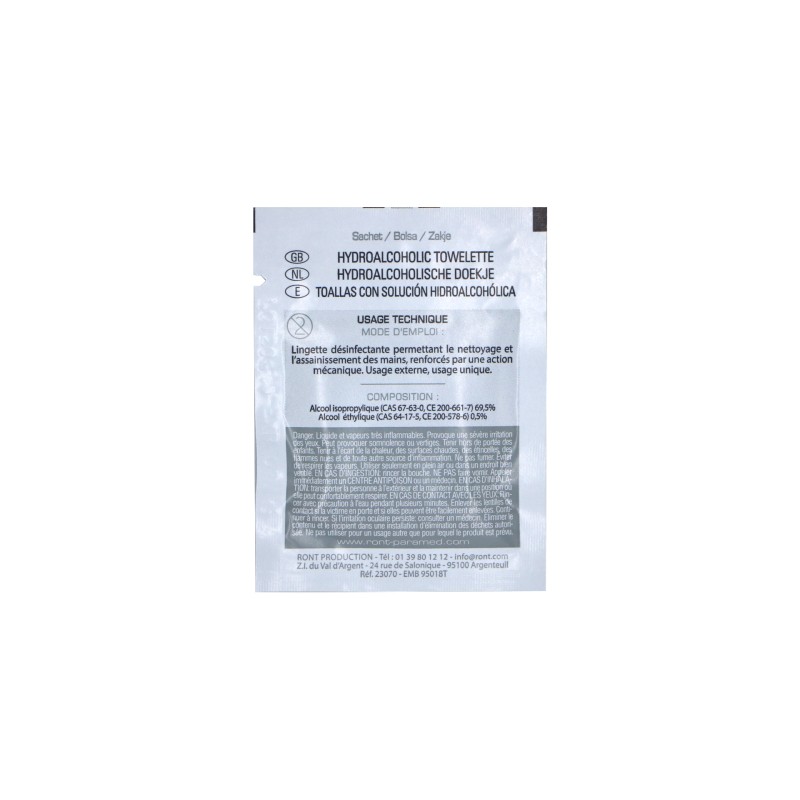 Lingettes désinfectantes chlorhexidine