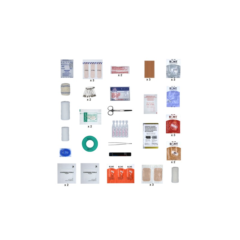 Compresses stériles non-tissées 10 x 10 cm (boite de 250 compresses)